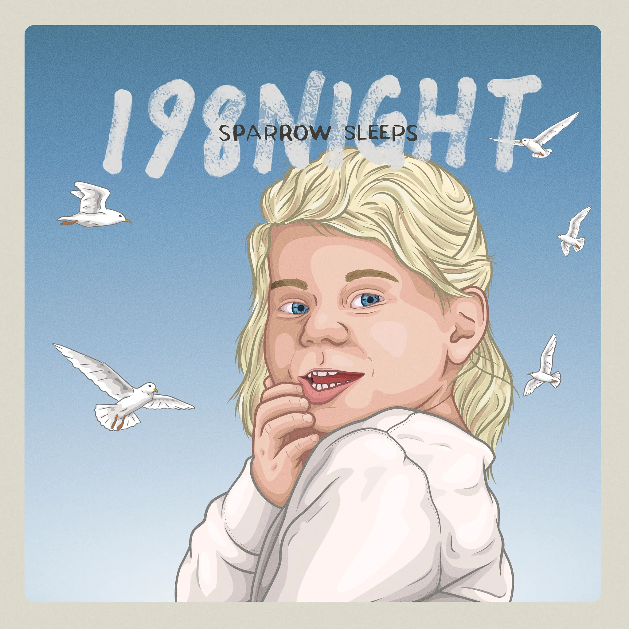 Sparrow Sleeps "198Night" album cover illustration